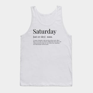 Saturday Definition Tank Top